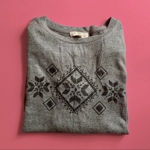 Knit Sweater with printed graphic